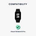 kwmobile Sportarmband kompatibel mit Xiaomi Smart Band 8 Pro / Band 9 Pro / Redmi Watch 5 / Redmi Watch 4 - Armband für Fitnesstracker - mit Schutz Bumper