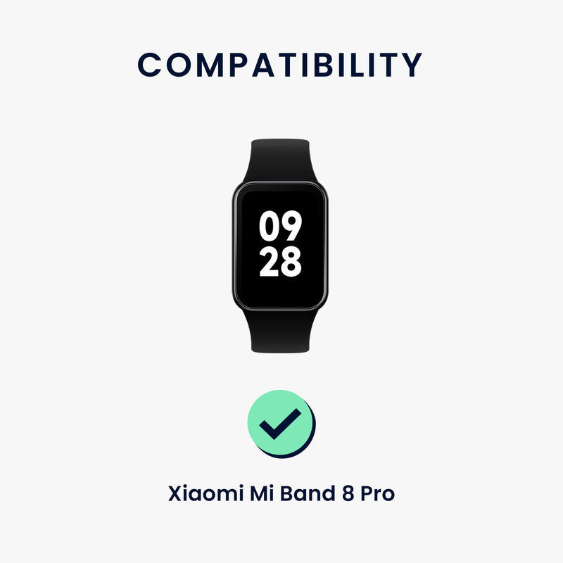 kwmobile Sportarmband kompatibel mit Xiaomi Smart Band 8 Pro / Band 9 Pro / Redmi Watch 5 / Redmi Watch 4 - Armband für Fitnesstracker - mit Schutz Bumper