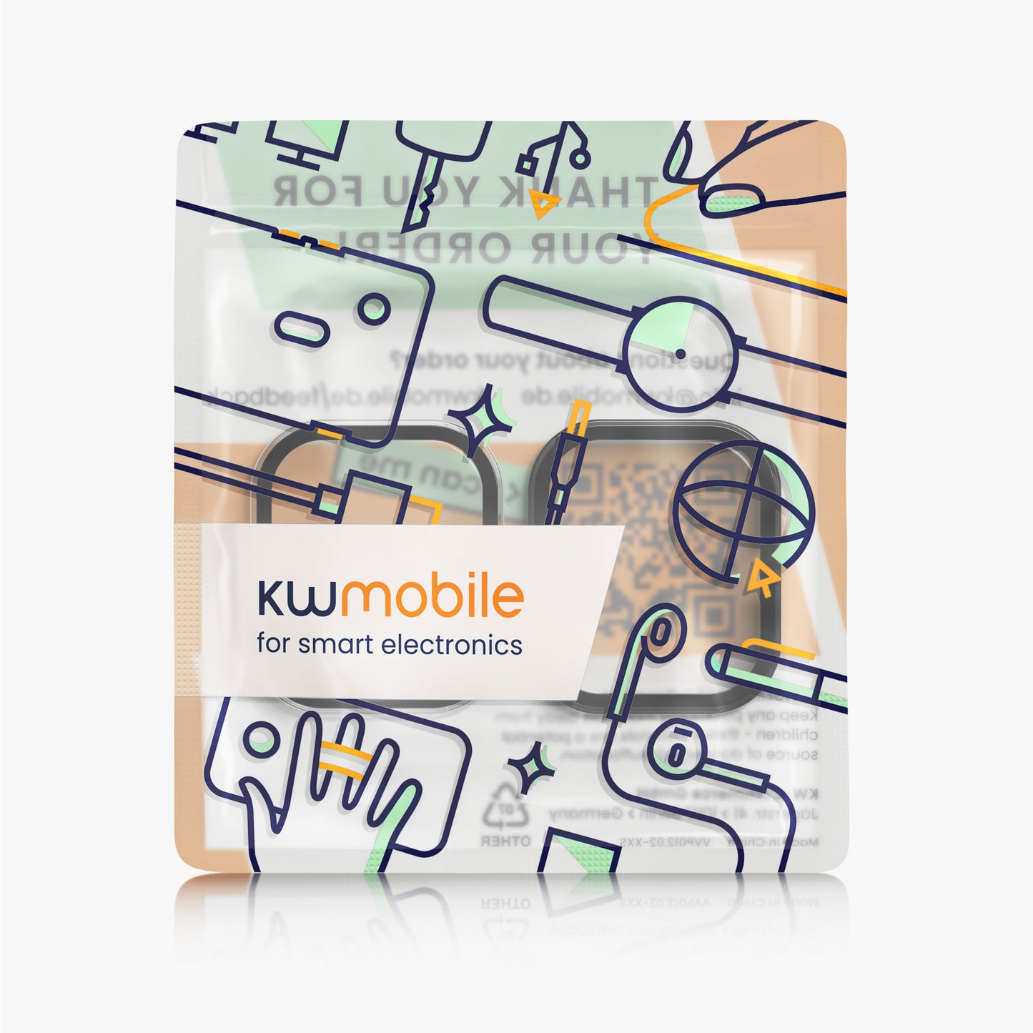 kwmobile Glas Hülle für CMF by Nothing Watch Pro (D395) Schutzhülle Fullbody Fitnesstracker Case Set