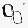 kwmobile Glas Hülle für CMF by Nothing Watch Pro (D395) Schutzhülle Fullbody Fitnesstracker Case Set