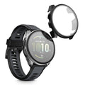 kwmobile Cover kompatibel mit Garmin Forerunner 165 / Forerunner 165 Music Hülle Fullbody Fitnesstracker Case Set aus Glas
