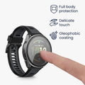 kwmobile Cover kompatibel mit Garmin Forerunner 165 / Forerunner 165 Music Hülle Fullbody Fitnesstracker Case Set aus Glas