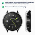 kwmobile Glas Hülle für Xiaomi Watch 2 Schutzhülle Fullbody Fitnesstracker Case Set