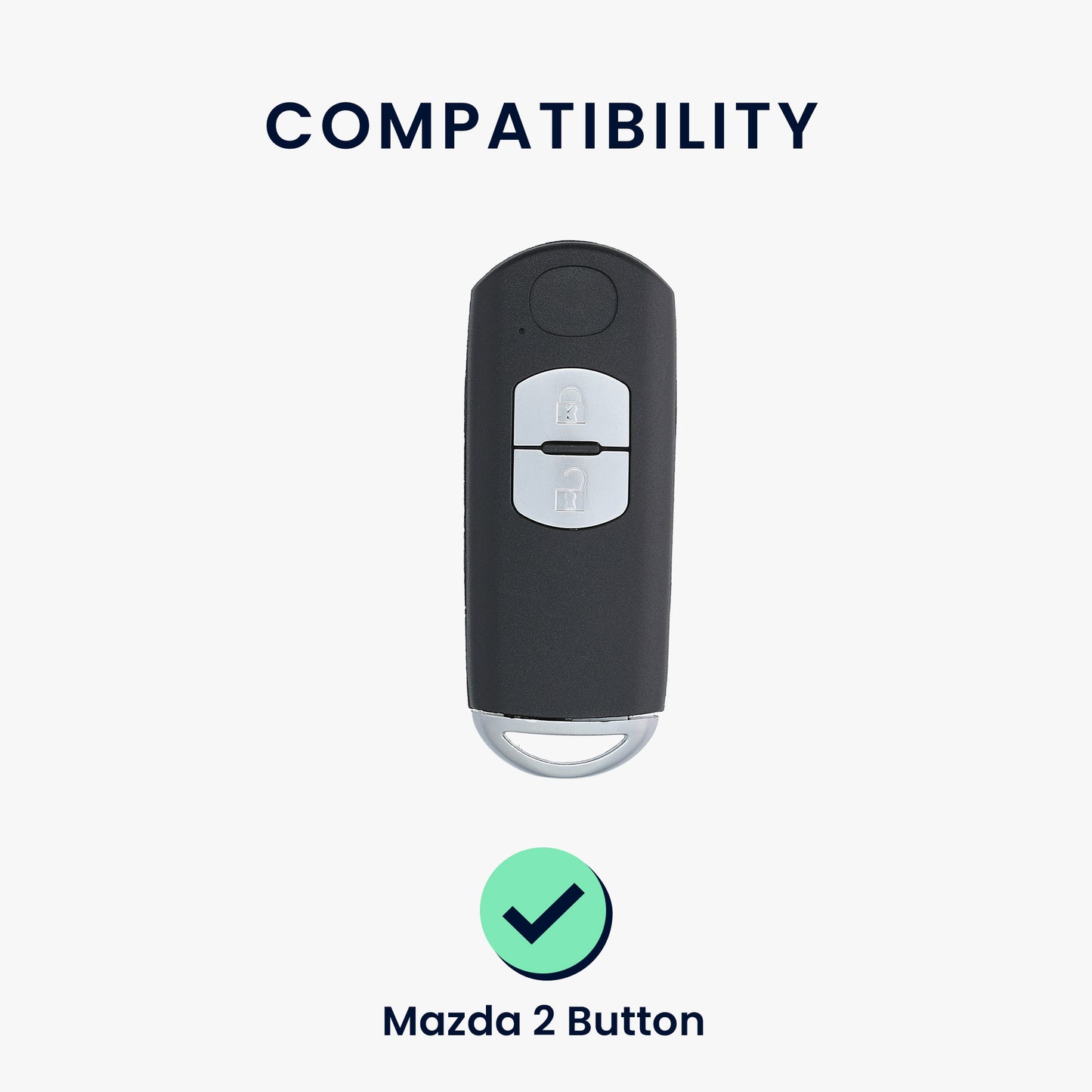 kwmobile Autoschlüssel Schutzhülle kompatibel mit Mazda 2-Tasten Keyless Go Autoschlüssel Hülle