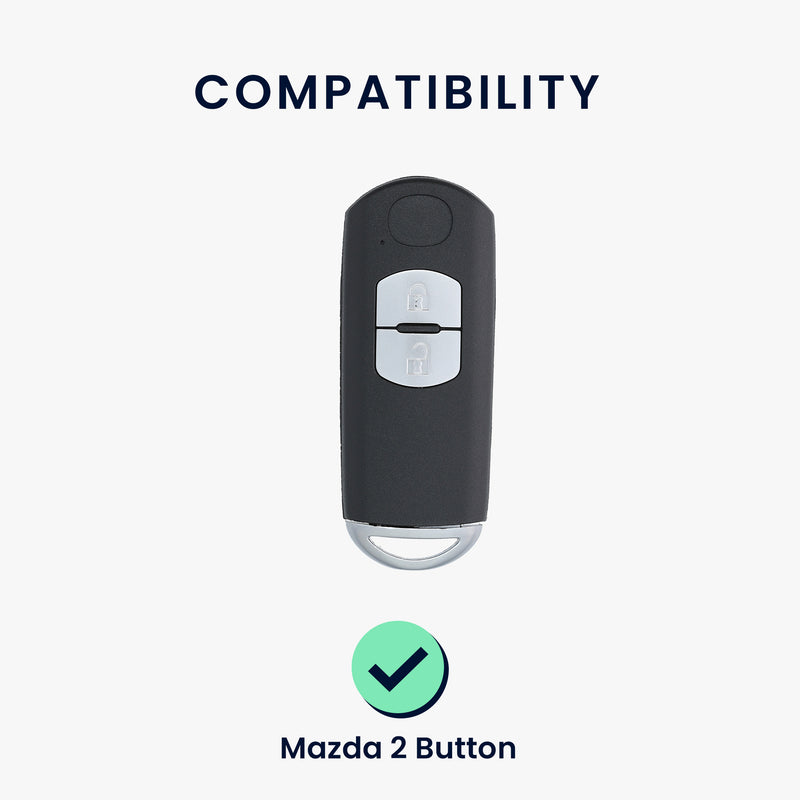 kwmobile Autoschlüssel Schutzhülle kompatibel mit Mazda 2-Tasten Keyless Go Autoschlüssel Hülle