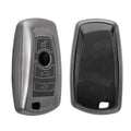 kwmobile Autoschlüssel Hülle kompatibel mit BMW 3-Tasten Funk Autoschlüssel (nur Keyless Go) - Schlüsselhülle Silikon Cover
