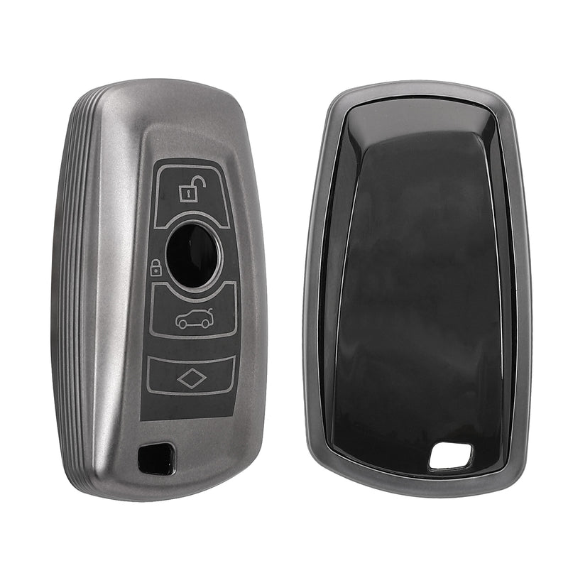kwmobile Autoschlüssel Hülle kompatibel mit BMW 3-Tasten Funk Autoschlüssel (nur Keyless Go) - Schlüsselhülle Silikon Cover