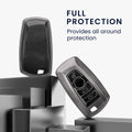 kwmobile Autoschlüssel Hülle kompatibel mit BMW 3-Tasten Funk Autoschlüssel (nur Keyless Go) - Schlüsselhülle Silikon Cover