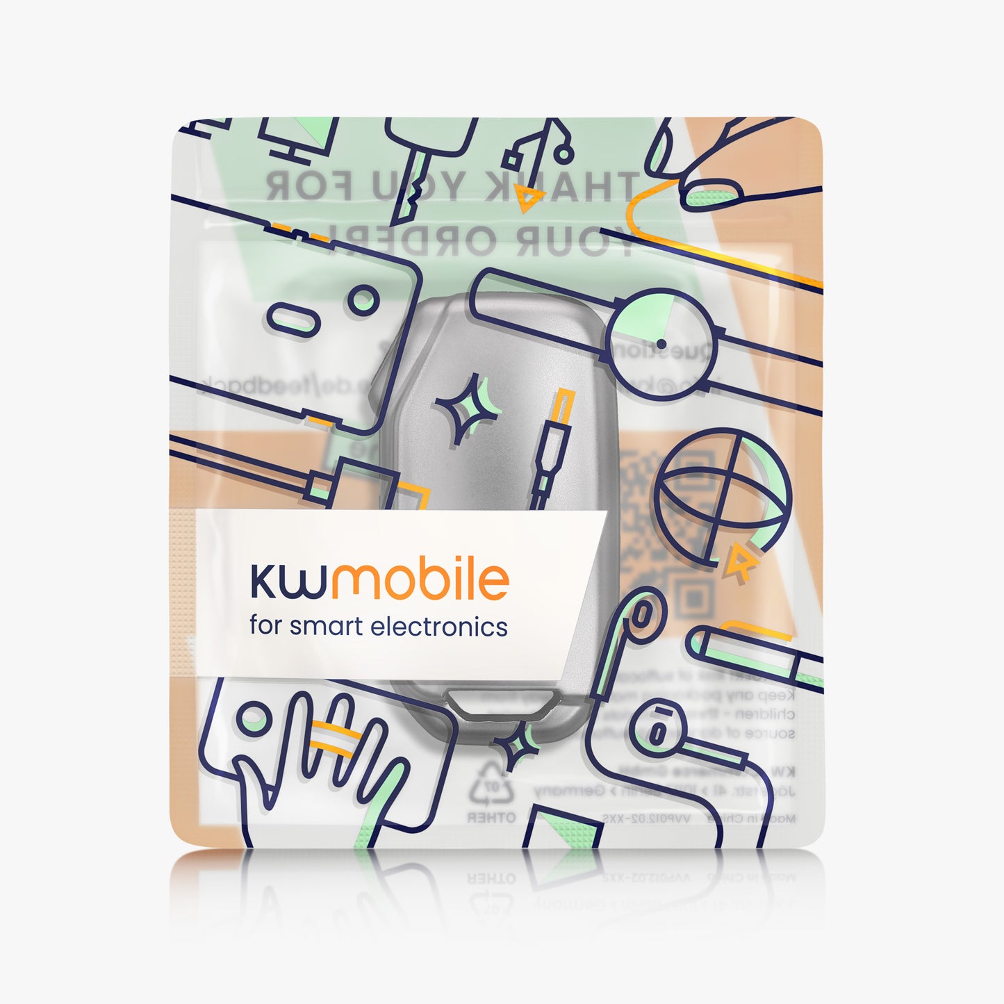 kwmobile Autoschlüssel Hülle kompatibel mit Kia 3-Tasten Smart Key Autoschlüssel - Schlüsselhülle Silikon Cover