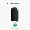 kwmobile Autoschlüssel Hülle kompatibel mit Kia 3-Tasten Smart Key Autoschlüssel - Schlüsselhülle Silikon Cover