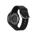 kwmobile Ersatzarmband geflochten kompatibel mit Garmin Forerunner 55 Armband - geflochtenes Smartwatch Band aus Silikon - Schwarz Schwarz  