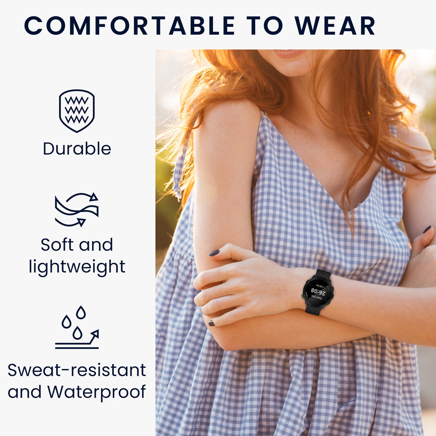 kwmobile Ersatzarmband kompatibel mit Garmin Forerunner 55 Armband