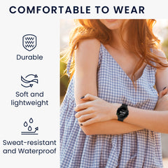 kwmobile Ersatzarmband kompatibel mit Garmin Forerunner 55 Armband - Schwarz - Sonstiges