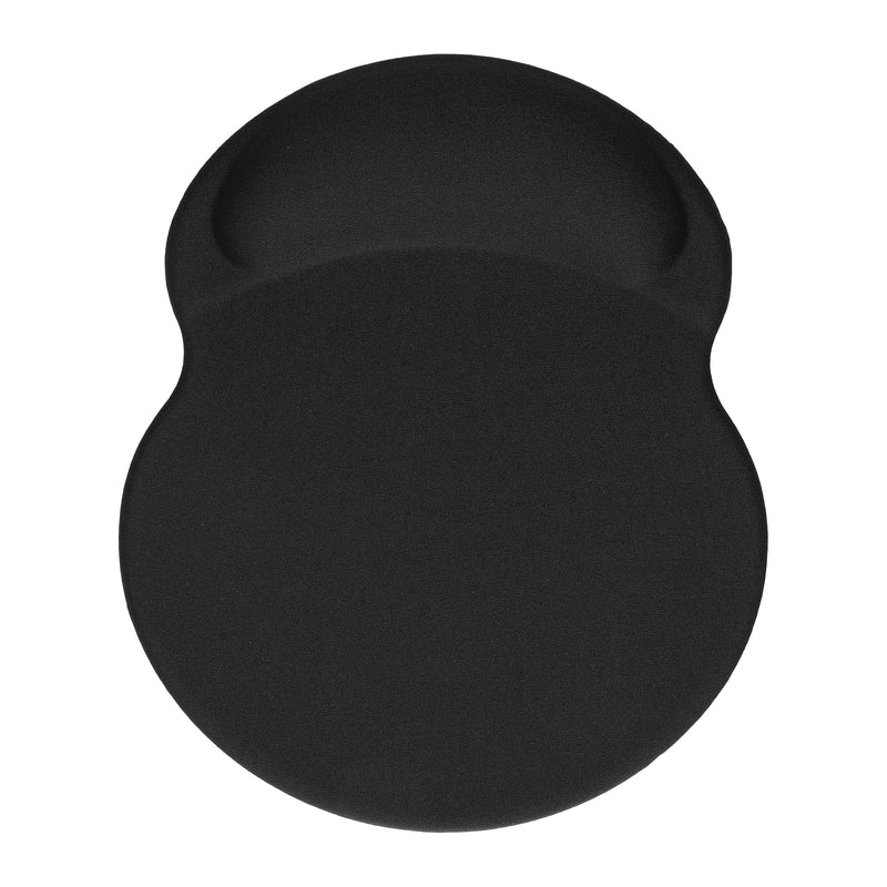 kwmobile Mauspad mit Handgelenkstütze - Mausunterlage mit Handgelenkauflage aus Polyester und Silikon - Maus Pad mit Handballenauflage Büro Gaming Schreibtisch