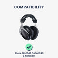 kwmobile Ohr Polster für Shure AONIC 50 / SRH 1540 Ohrpolster Ersatz Kopfhörer Ersatzteile Over Ear Headphones