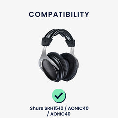 kwmobile Ohr Polster für Shure AONIC 50 / SRH 1540 Ohrpolster Ersatz Kopfhörer Ersatzteile Over Ear Headphones
