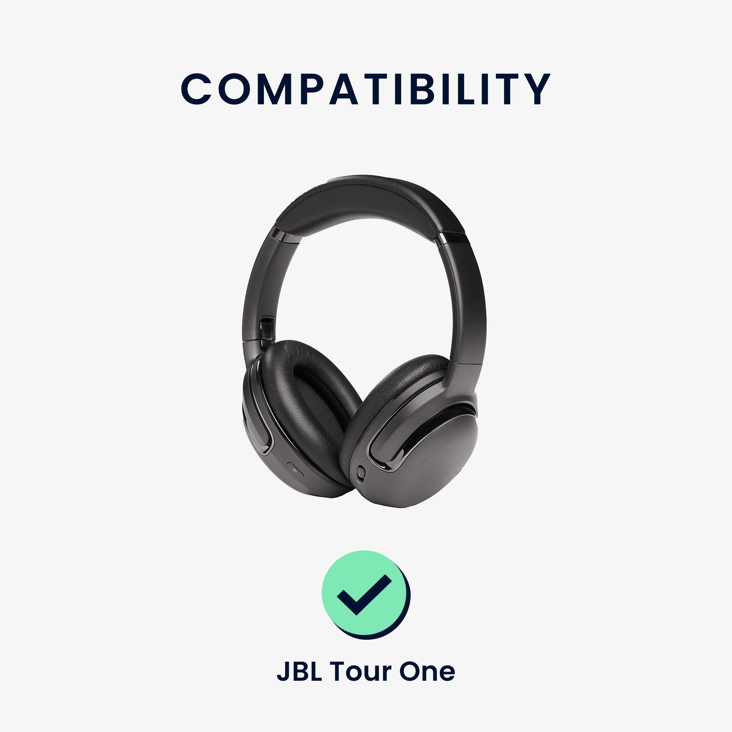 kwmobile Ohr Polster für JBL Tour One Ohrpolster Ersatz Kopfhörer Ersatzpolster Over Ear Headphones