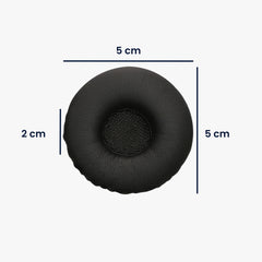 kwmobile Ohr Polster für Jabra Biz 2300 USB Duo / Biz 2300 QD / Biz 2300 USB MS Ohrpolster Ersatz Ohrpolster Kopfhörer