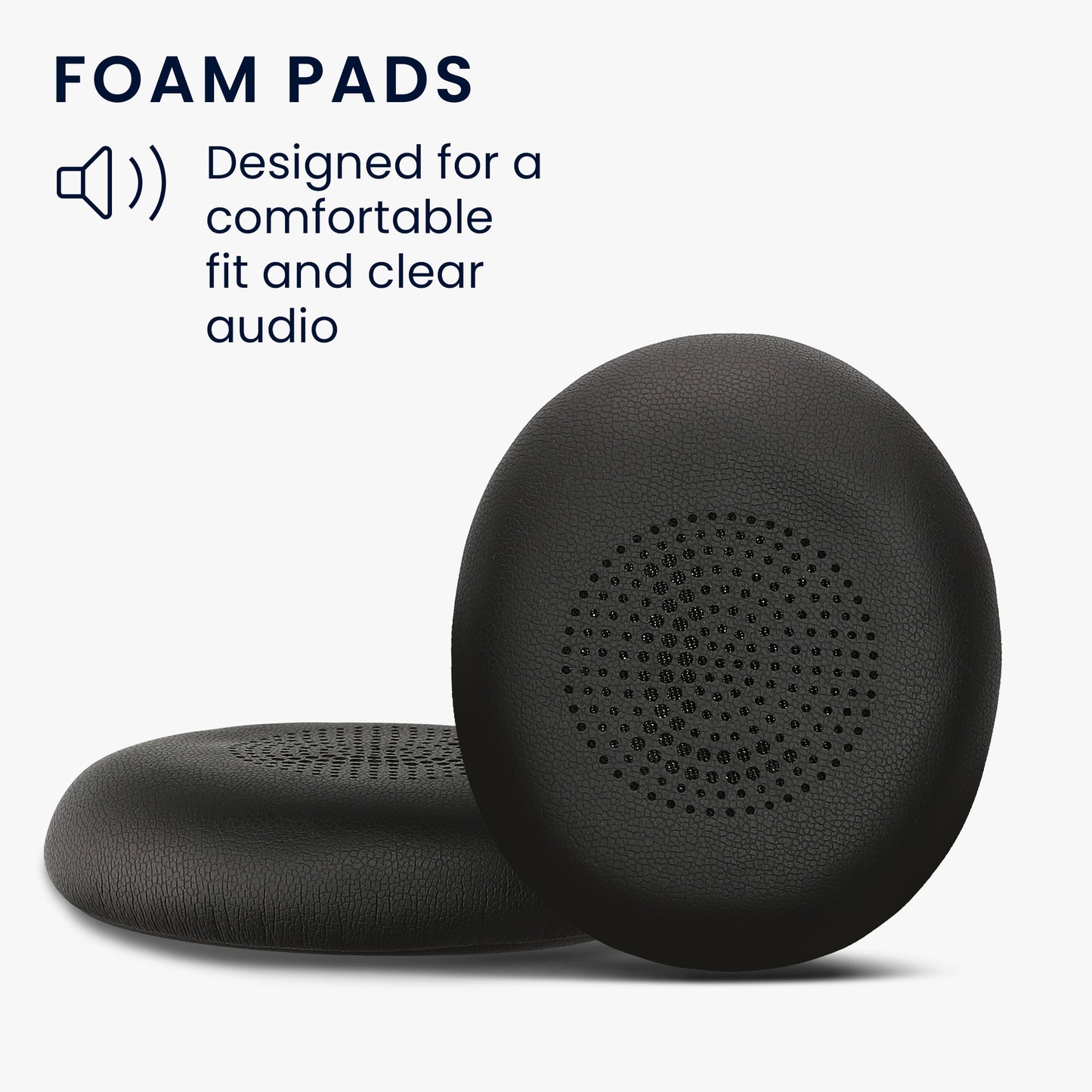 2x Ohrpolster für Jabra Jabra Elite 45h / Evolve2 65 / Evolve2 40