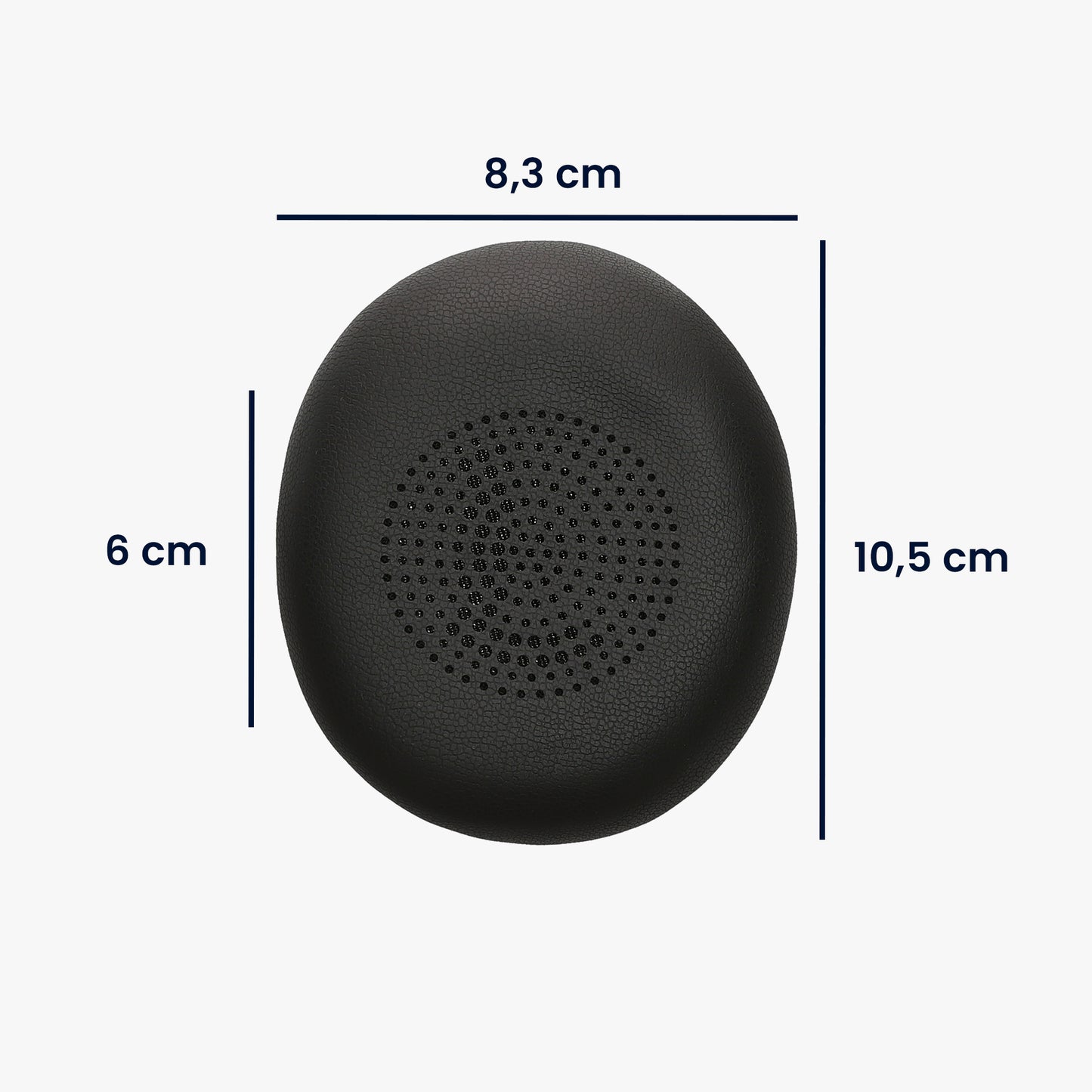 2x Ohrpolster für Jabra Jabra Elite 45h / Evolve2 65 / Evolve2 40