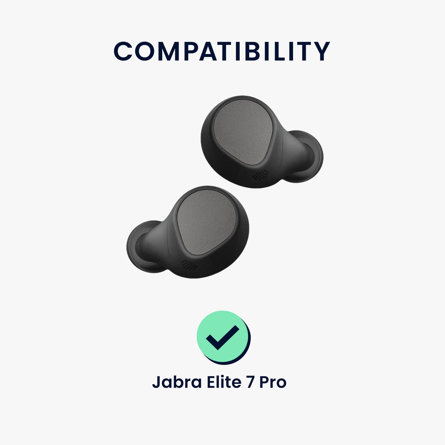 kwmobile Ersatz In Ear Kopfhörer kompatibel mit Jabra Elite 7 Pro Polster Ohrstöpsel In-Ear Ohrhörer
