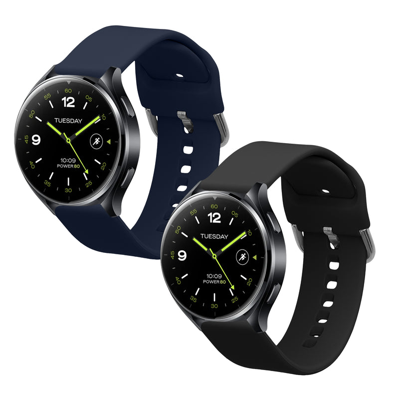 kwmobile Uhrenarmband für Xiaomi Watch 2 / OPPO Watch X / Oneplus 2 Armband - Fitnesstracker Band Set - Ersatzarmband Smartwatch