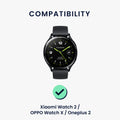 kwmobile Uhrenarmband für Xiaomi Watch 2 / OPPO Watch X / Oneplus 2 Armband - Fitnesstracker Band Set - Ersatzarmband Smartwatch