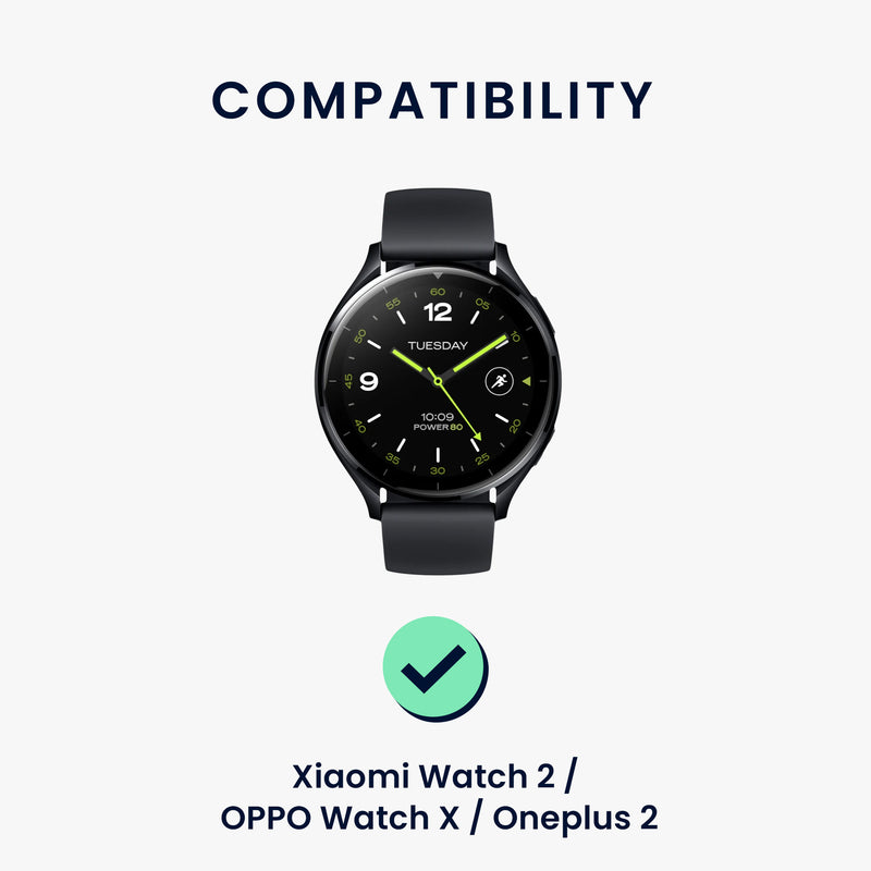 kwmobile Uhrenarmband für Xiaomi Watch 2 / OPPO Watch X / Oneplus 2 Armband - Fitnesstracker Band Set - Ersatzarmband Smartwatch