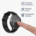 kwmobile Glas Hülle für OnePlus Watch 2 / OPPO Watch X Schutzhülle Fullbody Fitnesstracker Case Set