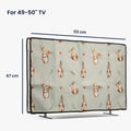 Leinen Hülle für 49-50" TV