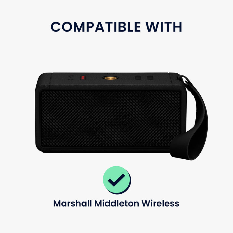kwmobile Schutzhülle kompatibel mit Marshall Middleton Wireless Hülle - Staubhülle für Mini Lautsprecher - Speaker Cover