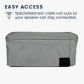 kwmobile Schutzhülle kompatibel mit Marshall Middleton Wireless Hülle - Staubhülle für Mini Lautsprecher - Speaker Cover