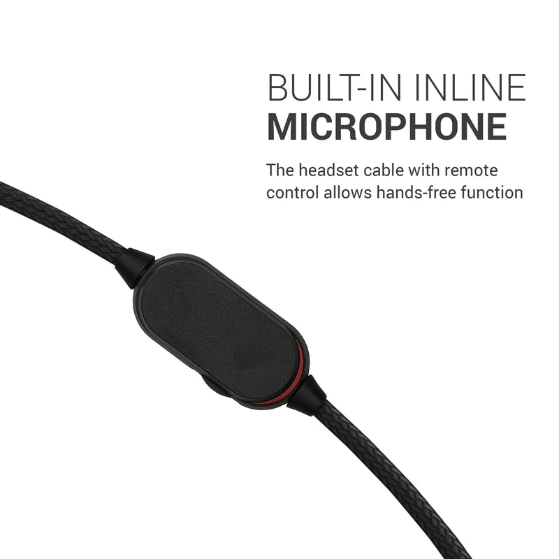 kwmobile Kopfhörerkabel für Alienware AW920H / AW720H / AW310H / AW510H / AW988 Ersatz Kabel 100 cm Mikrofon Lautstärkeregler 3.5mm Klinke
