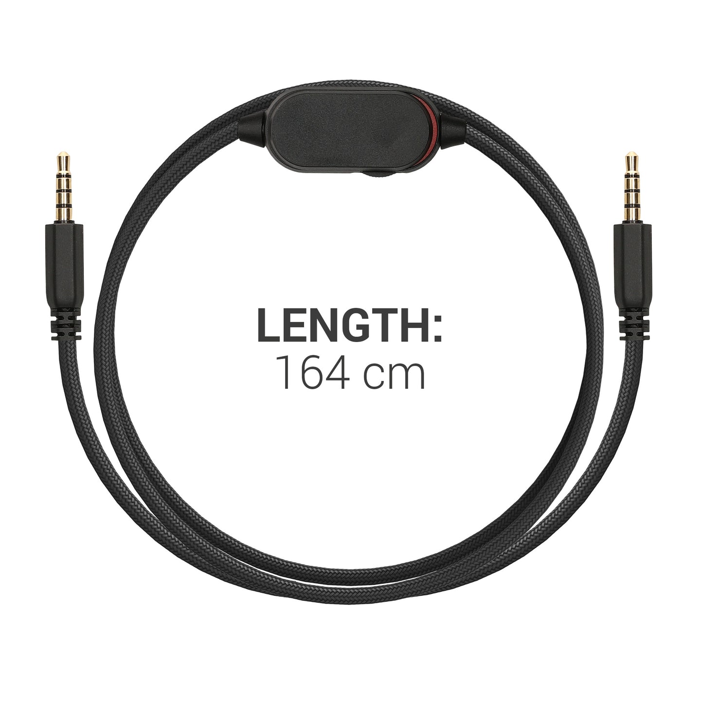 kwmobile Kopfhörerkabel für Alienware AW920H / AW720H / AW310H / AW510H / AW988 Ersatz Kabel 100 cm Mikrofon Lautstärkeregler 3.5mm Klinke