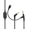 kwmobile Kopfhörerkabel für Sony WH-1000XM5 / WH-1000XM4 / MDR-100ABN / V-MODA - Ersatz Kabel 200 cm Mikrofon Lautstärkeregler - 3.5mm Klinke