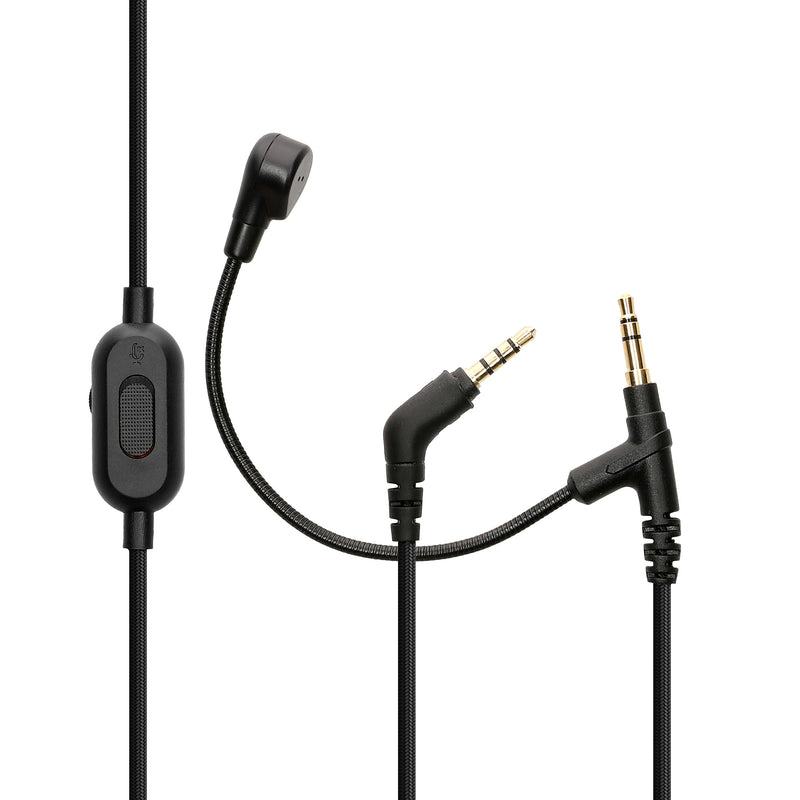 kwmobile Kopfhörerkabel für Sony WH-1000XM5 / WH-1000XM4 / MDR-100ABN / V-MODA - Ersatz Kabel 200 cm Mikrofon Lautstärkeregler - 3.5mm Klinke