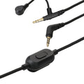 kwmobile Kopfhörerkabel für Sony WH-1000XM5 / WH-1000XM4 / MDR-100ABN / V-MODA - Ersatz Kabel 200 cm Mikrofon Lautstärkeregler - 3.5mm Klinke