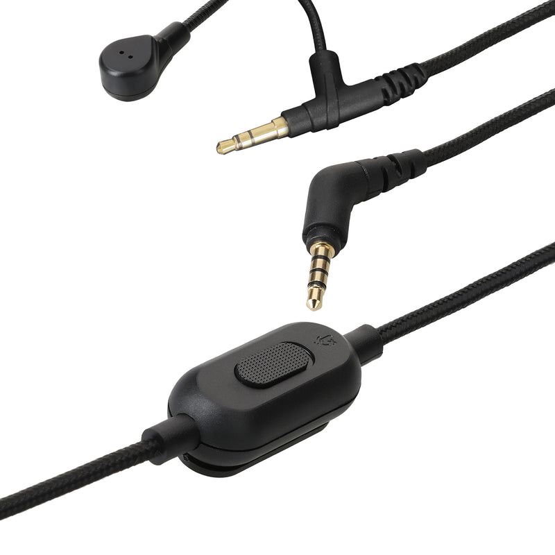 kwmobile Kopfhörerkabel für Sony WH-1000XM5 / WH-1000XM4 / MDR-100ABN / V-MODA - Ersatz Kabel 200 cm Mikrofon Lautstärkeregler - 3.5mm Klinke