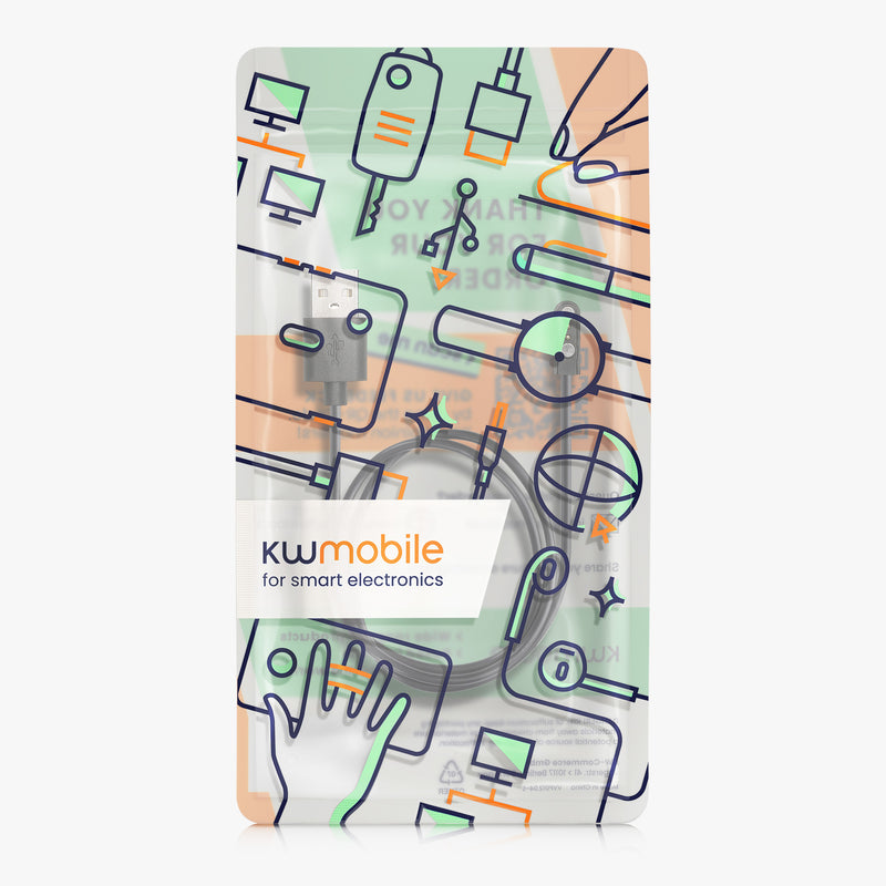 kwmobile USB Kabel Charger kompatibel mit Mibro Watch T2 / Watch A2 / Watch C3 / Watch GS Pro Ladekabel - Smart Watch Ersatzkabel - Fitnesstracker Aufladekabel