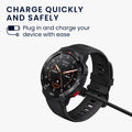 kwmobile USB Kabel Charger kompatibel mit Mibro Watch T2 / Watch A2 / Watch C3 / Watch GS Pro Ladekabel - Smart Watch Ersatzkabel - Fitnesstracker Aufladekabel
