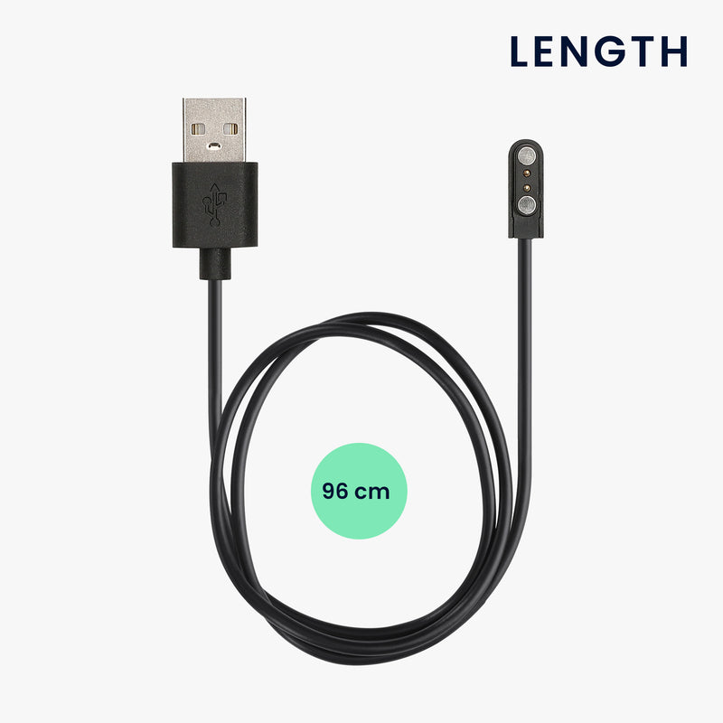 kwmobile USB Kabel Charger kompatibel mit Mibro Watch T2 / Watch A2 / Watch C3 / Watch GS Pro Ladekabel - Smart Watch Ersatzkabel - Fitnesstracker Aufladekabel