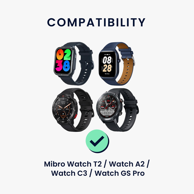 kwmobile USB Kabel Charger kompatibel mit Mibro Watch T2 / Watch A2 / Watch C3 / Watch GS Pro Ladekabel - Smart Watch Ersatzkabel - Fitnesstracker Aufladekabel