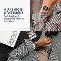 kwmobile Echtleder Uhrenarmband für Huami 22mm Amazfit Bip 6 / Bip 5 Unity / Bip 5 / GTS 3 / Balance 2 / Helio Strap Armband - Ersatzarmband für Fitnesstracker - Wechselarmband Smartwatch