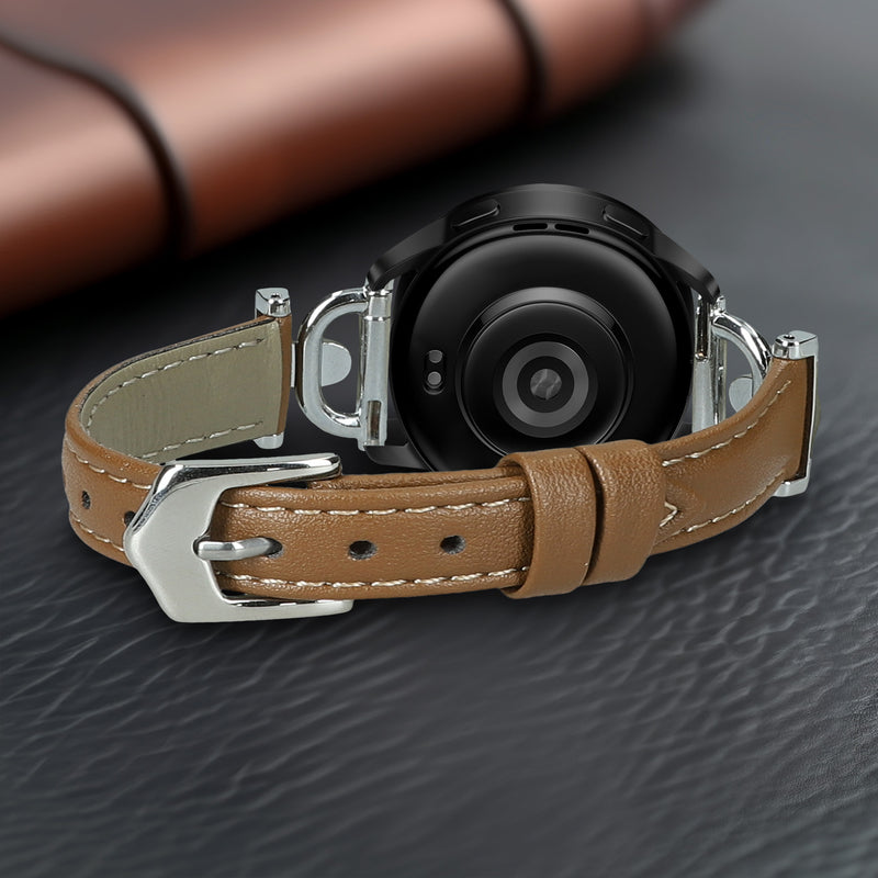 kwmobile Echtleder Uhrenarmband für Xiaomi Watch S1 Active / S1 Pro / S2 / S3 / Watch 2 Pro Armband - Ersatzarmband für Fitnesstracker - Wechselarmband Smartwatch