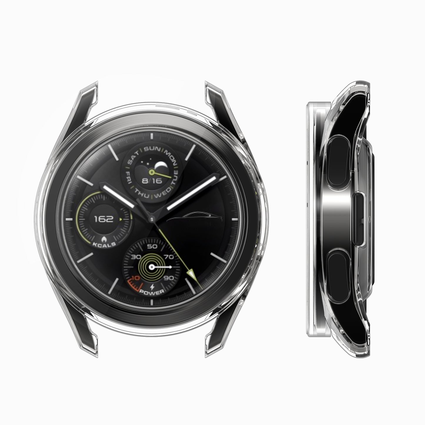 kwmobile Silikon Hülle für Xiaomi Watch S3 Schutzhülle Fullbody Display Cover Set