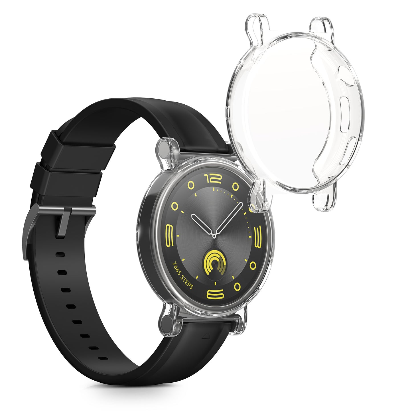 kwmobile Silikon Hülle für Huawei Watch GT4 41mm Schutzhülle Fullbody Display Cover Set