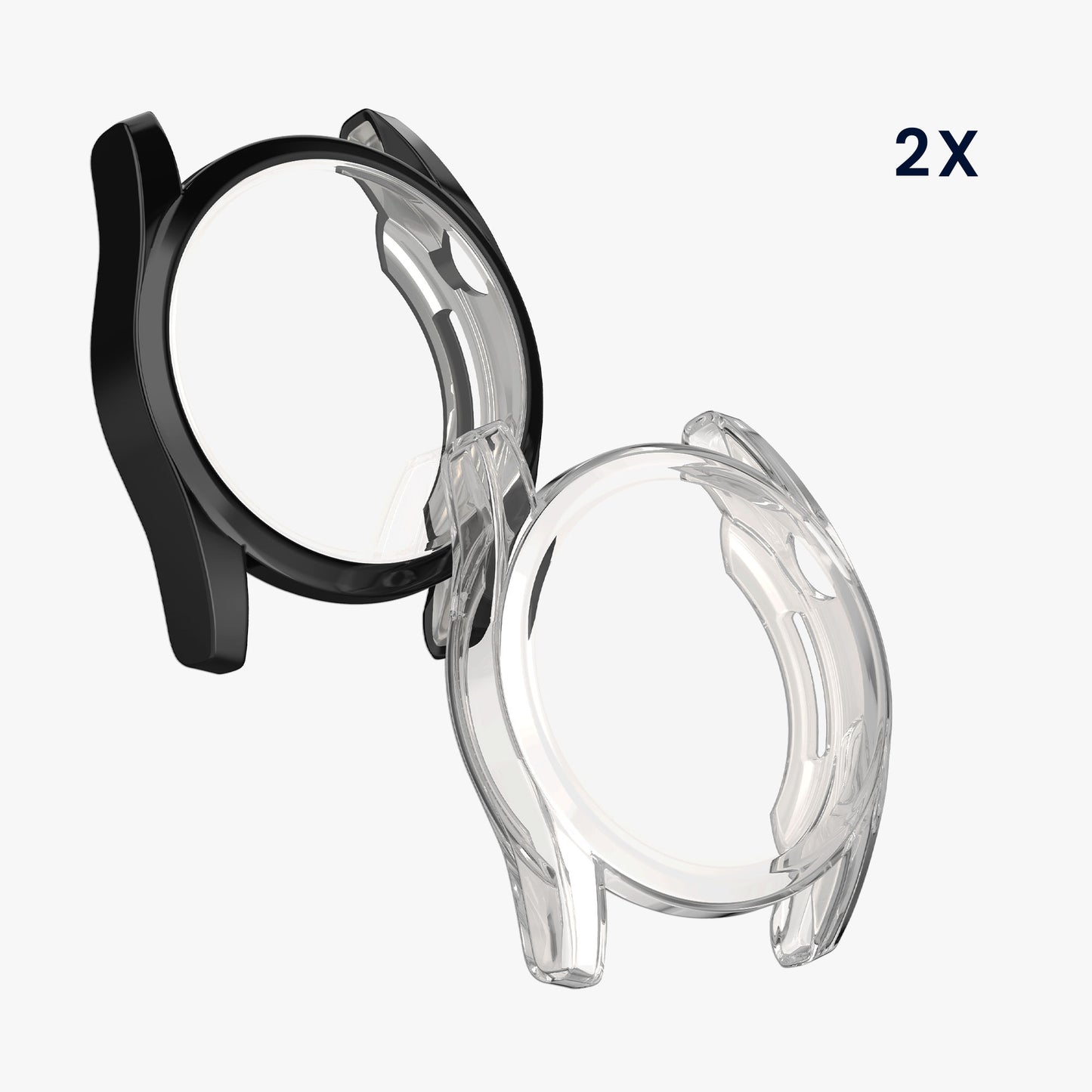 kwmobile Silikon Hülle für Huawei Watch GT 3 (46mm) Schutzhülle Fullbody Display Cover Set