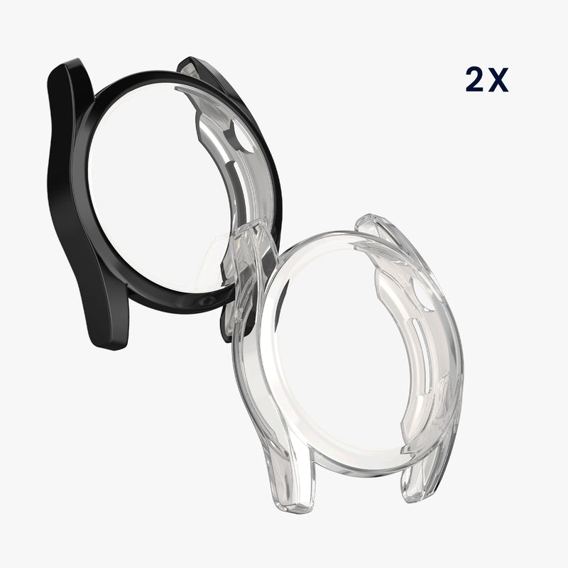 kwmobile Silikon Hülle für Huawei Watch GT 3 (46mm) Schutzhülle Fullbody Display Cover Set
