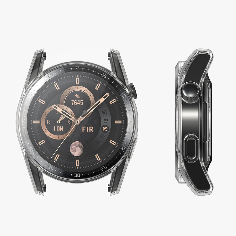 kwmobile Silikon Hülle für Huawei Watch GT 3 (46mm) Schutzhülle Fullbody Display Cover Set