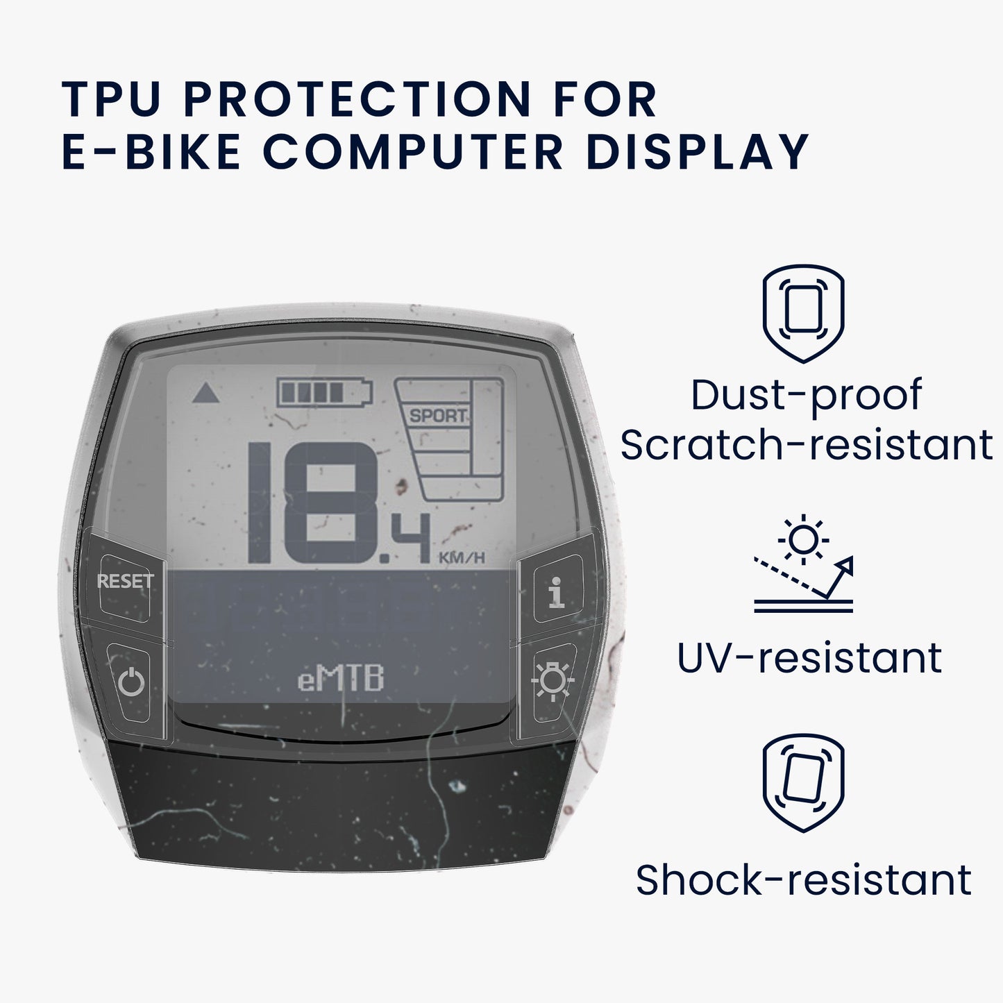kwmobile EBike Fahrrad Computer Case kompatibel mit Bosch Intuvia Hülle